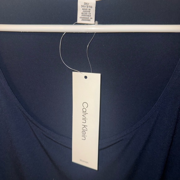 Calvin Klein Women's Ruffle Sleeve Top - Picture 4 of 4